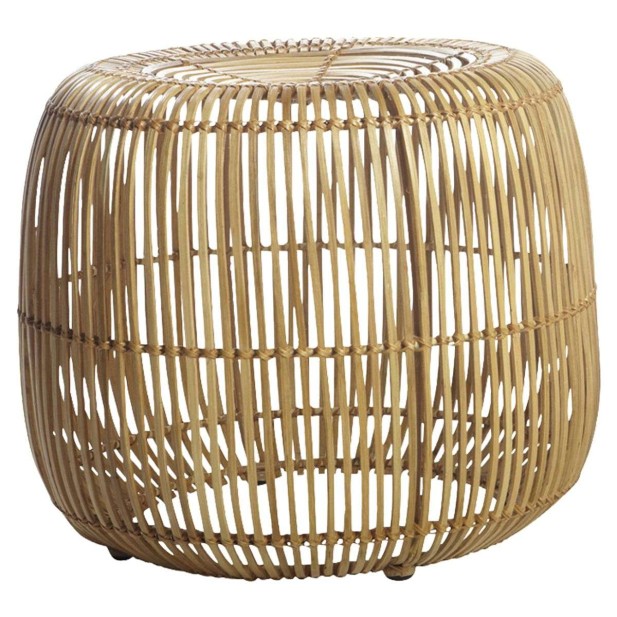 Taburete MODERN 46 cm, rattan natural - House Doctor. Vackart