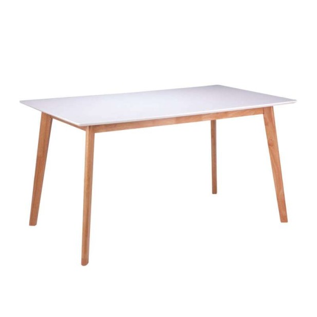 Mesa LIKA 140x80, madera blanco