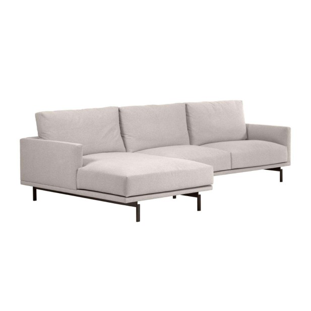 Sofá Galene 4 plazas con chaise longue izquierdo beige 314 cm - Kave Home