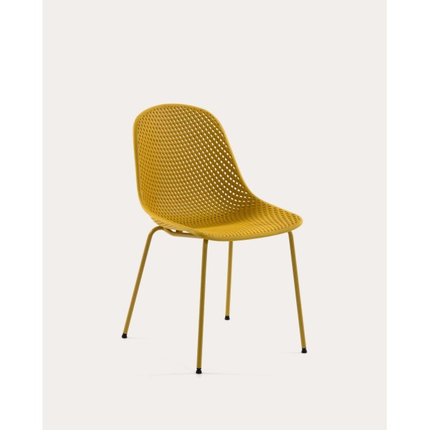 Silla exterior Quinby amarillo - Kave Home; CC1222S31