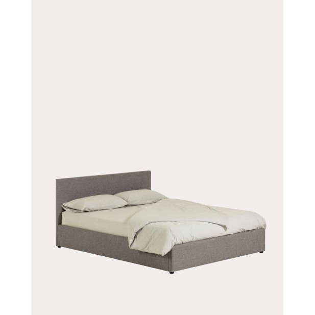 Cama canapé Nahiri, gris colchón de 160x200 cm- Kave. Vackart D186PK03