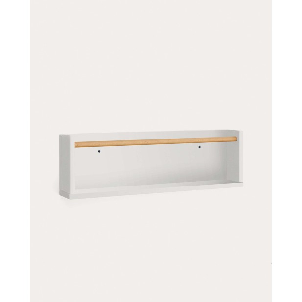 Estante Shantal, madera haya blanco 10x50 cm - Kave Home. K0400010MM46