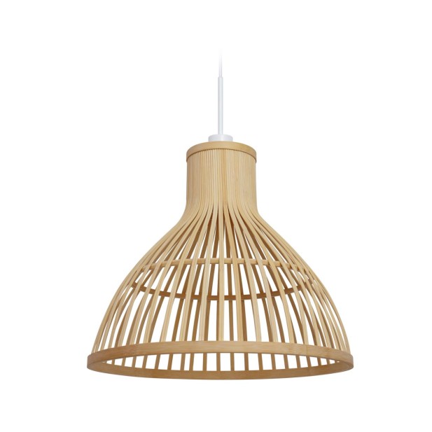 Pantalla para lámpara de techo Nathaya bambú acabado natural Ø 46 cm - Kave Home