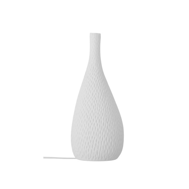 Pela Table lamp, White, Stoneware - Bloomingville