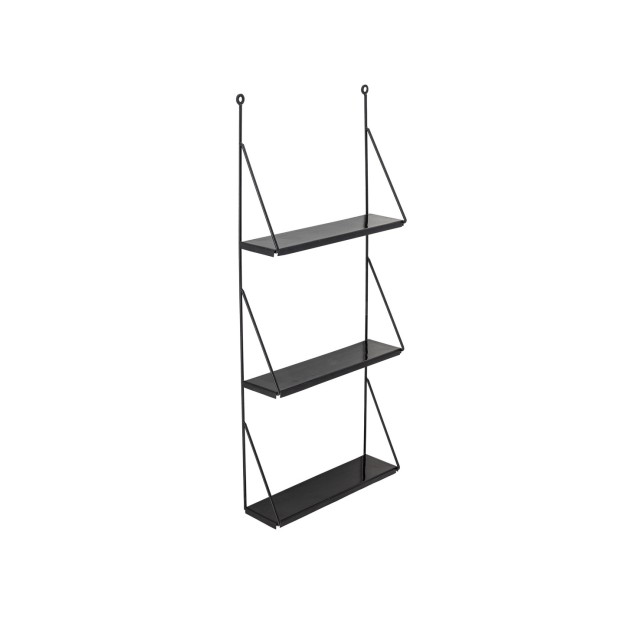 Walter Shelf, Black, Metal - Bloomingville