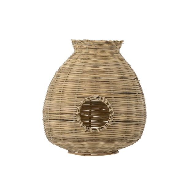 Ottine Lantern w/Glass, Nature, Bamboo - Bloomingville