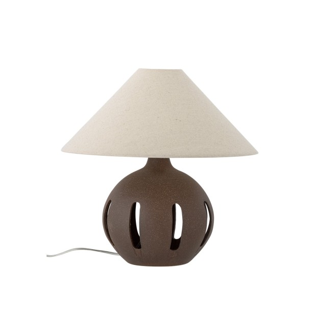 Liana Table lamp, Brown, Stoneware - Bloomingville