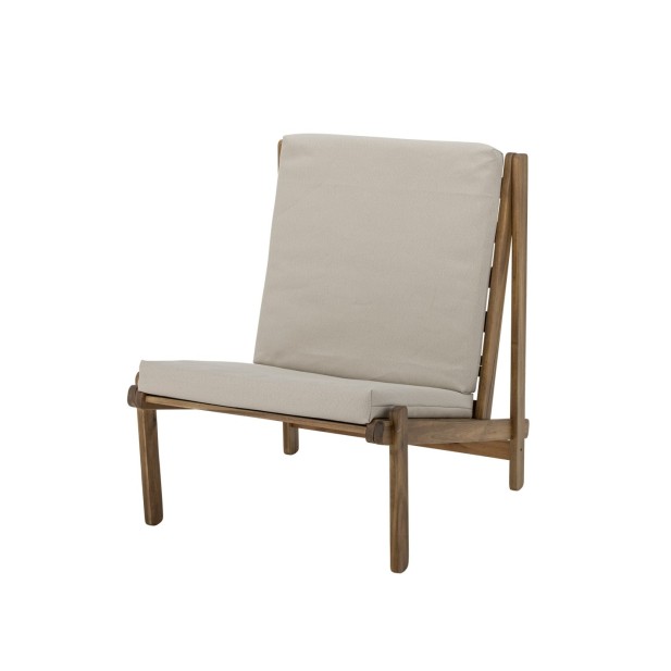 Sillón GANI, Madera Natural / Textil- Bloomingville; Vackart; 82049888