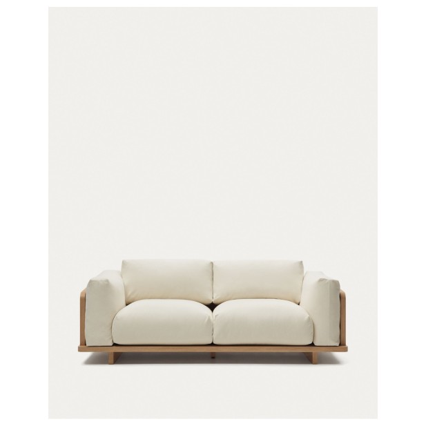 Sofá Oaq 3 plazas beige 225 cm FSC Mix Credit - Kave Home