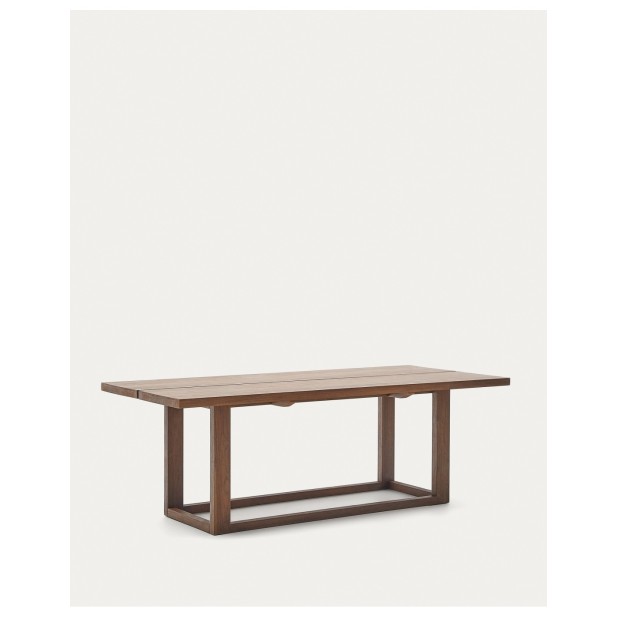 Mesa Sashi de madera maciza de teca 220 x 100 cm - Kave Home