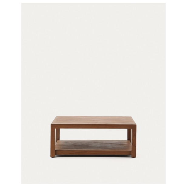 Mesa auxiliar Sashi de madera maciza de teca 90 x 90 cm - Kave Home