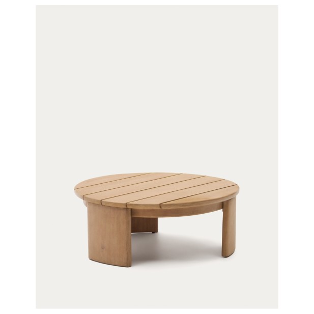 Mesa de centro Xoriguer de madera maciza de eucalipto Ø95 cm FSC 100% - Kave Home