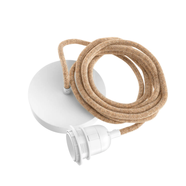 Cable Fitting Lamps Ceiling - Natural White - 1 Fitting - Bazar Bizar