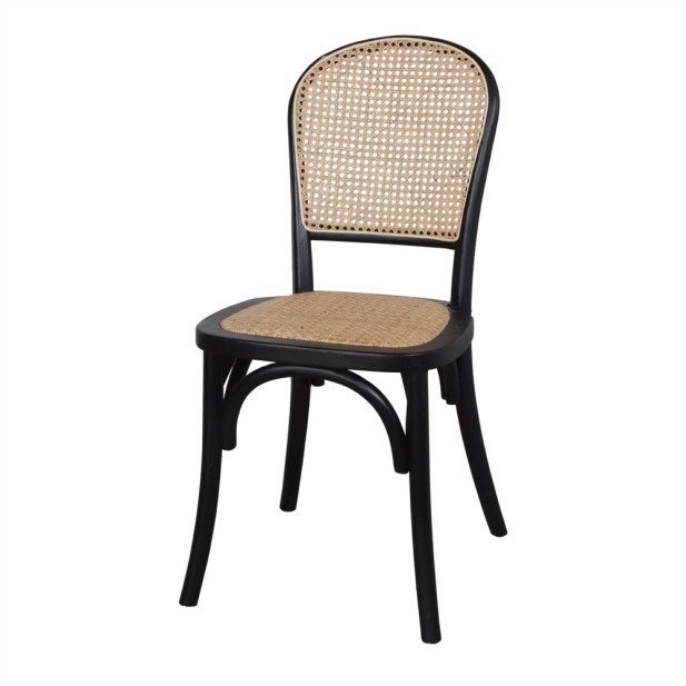 Silla VIVENDI, madera de olmo negra - Vackart