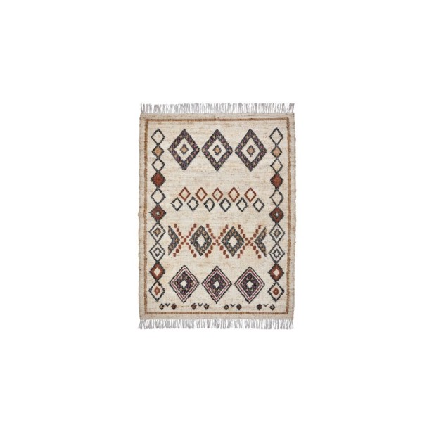 Alfombra, HDKESH 200x140cm Yute / Algodón Beige House Doctor 205080700