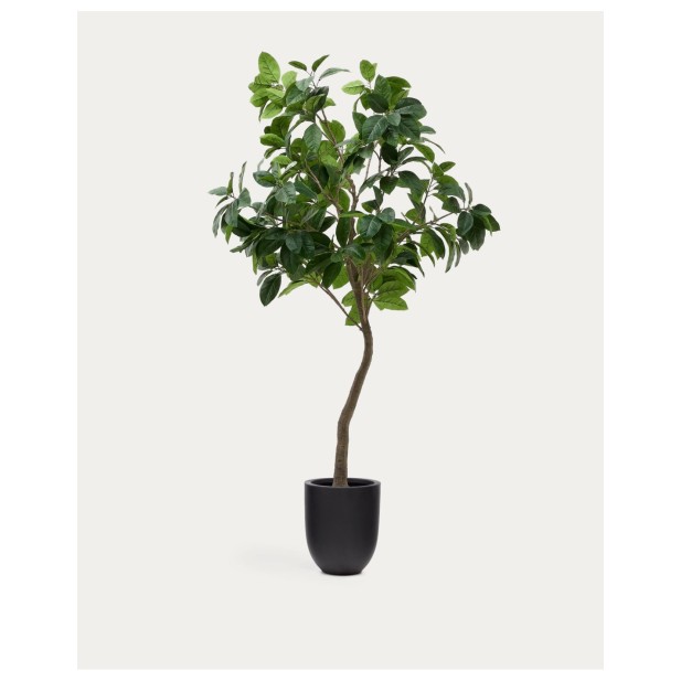 Árbol artificial Ficus con maceta negra 210 cm - Kave Home