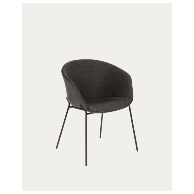 Silla Yvette gris oscuro - Kave Home