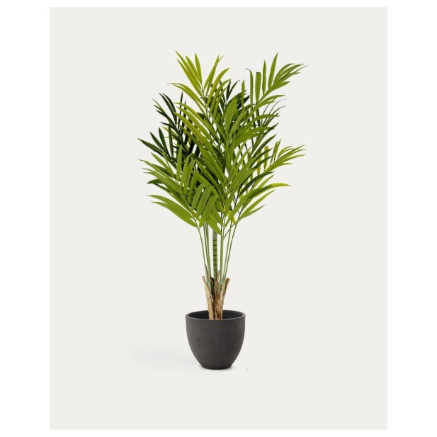 Planta artificial Palmera de bambú con maceta negro 170 cm - Kave Home