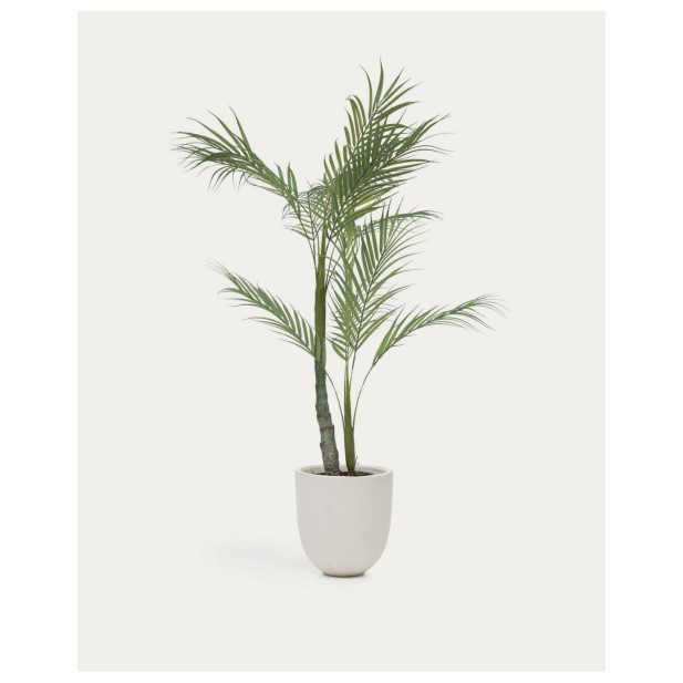 Planta artificial Palmera con maceta negro 70 cm - Kave Home