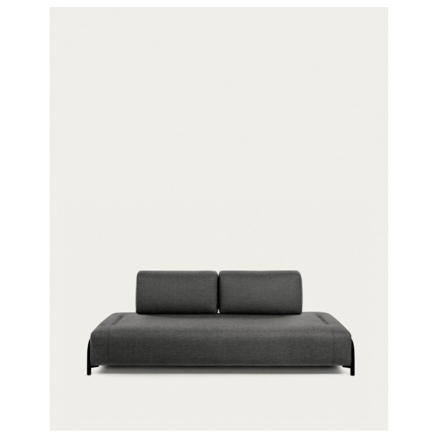 Módulo Compo 3 plazas gris oscuro 232 cm - Kave Home