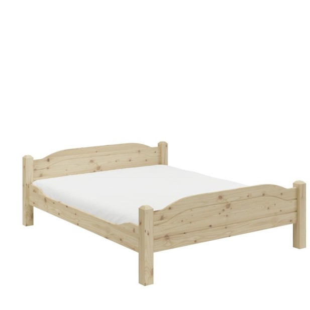 Cama LIVA 160 cm de Madera Maciza en Pino Lacado - Olivia Living