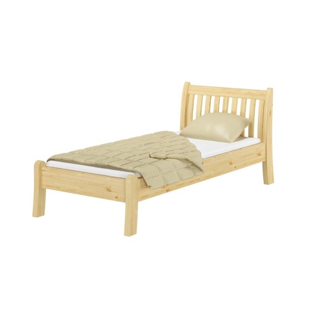 Cama TONJA 90 cm de Madera Maciza en Pino Lacado - Olivia Living