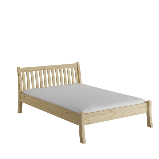 Cama TONJA 140 cm de Madera Maciza en Pino Lacado - Olivia Living