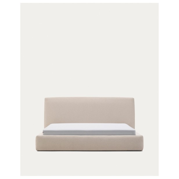 Cama desenfundable Blok beige para colchón de 180 x 200 cm FSC Mix Credit - Kave Home